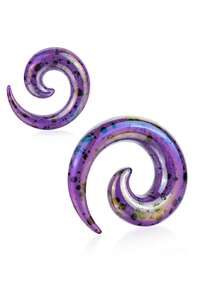 1 Coppia di Orecchini Plug/Dilatatori di Stile Punk Boho Y2K in Acrilico, Gioielli per il Corpo Unisex Adatti per Uso Quotidiano e Raduni