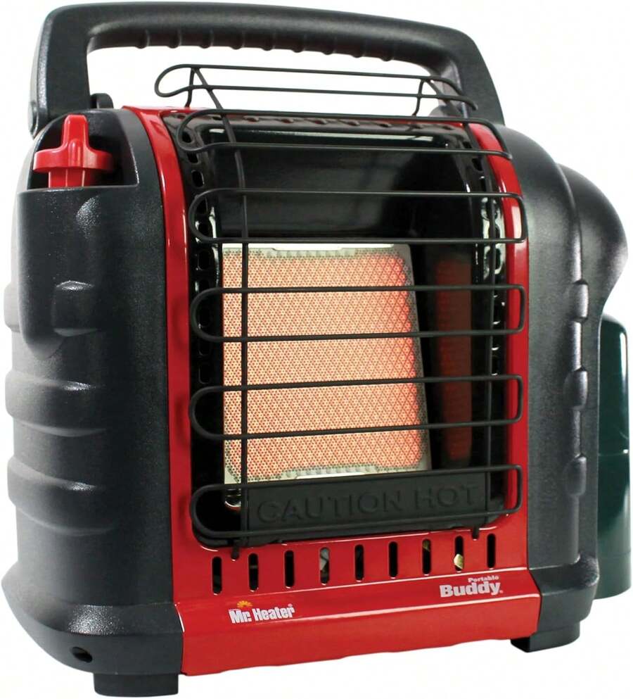 9,000 BTU Portable Buddy Radiant Heater - Đỏ - Xem 1