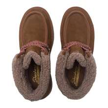Skechers Women's Casual Shoes, KEEP COZY Ladies' Casual Winter Boots, Wheat Ear + Shoelace Design, Soft & Comfortable High-Top Fleece Boots, 169142-CSNT - Maroon - View 4
