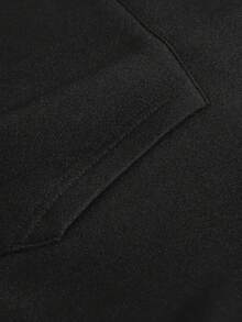 Nueva mujer otoño e invierno suéter suelto con capucha letras patrón ángel sudadera con capucha casual con capucha mujer abrigo - Negro - Ver 3