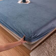 Flat Sheets - Waffle Grid-blue Gray - View 24