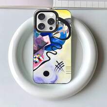 Custodia per telefono con dipinto astratto di Picasso, cover posteriore argento antiurto compatibile con 16/15/14/13/12/11 Pro Max Plus, compatibile con custodie per iPhone 17, 17 Pro, 17 Pro Max