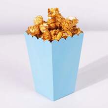 100/48/36/24/12个/1个白色爆米花盒，2个4.5 x 3英寸迷你爆米花盒，适合电影之夜装饰、圣诞节/万圣节 - 淺藍色 - 查看 17