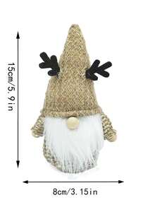 1 szt. Piękna dekoracja na imprezę świąteczną, Piękna figurka Świętego Mikołaja, Dekoracja do domu, Odpowiednia dla dziewczynek, Wisząca ozdoba na choinkę, Prezent, Dekoracja na imprezę, Wykwintne rzemiosło, Z Bożym Narodzeniem, Dekoracja świąteczna w kształcie krasnala. Poroże nie jest widoczne. Dekoracja stołu na Walentynki. Święta Nowego Roku.