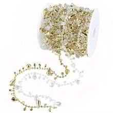 1 قطعة (تقريبًا 5 متر) حبل ملتف إكليل عيد الميلاد مع خرز أكريليك، إكليل عيد الميلاد للتعليق، مناسب لشجرة عيد الميلاد والمدفأة والنافذة والزفاف وديكور الحفلات، ديكور منزلي داخلي وخارجي - متعدد الألوان - مشاهدة 14