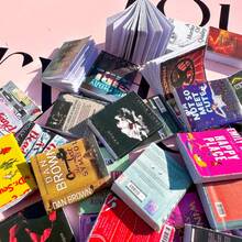 20 Mini Book Set, Flip Pages, Small Leisure Books, Suitable For Desk And Bookshelf Decoration, Suitable For Home And Office, No Batteries Needed, No Feathers, Suitable For All Seasons - Tập sách lật trang - Xem 9