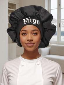 1 pieza Gorro de mujer con estampado de seda satinada suave, gorro de dormir casual y cómodo tipo turbante