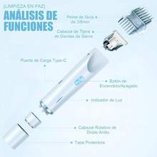 Depiladora Electrica Mujer,Portátil Sin Dolor 2 En 1 dual head shaver mujer, Rasuradora Mujer,USB Recargable,Afeitadora electrica para mujer sin dolor, cejas, axilas y recortadora electrica bikini. (Rosa) - azul - Ver 10