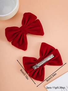 2 Stücke Mädchen Haarspangen mit Schleife, Weihnachtsmann, Schneemann, Weihnachtsbaum Dekor Haaraccessoires geeignet für den täglichen Gebrauch oder Weihnachten