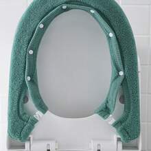 1/3pcs Thickened Household Toilet Cover Extra Thick Toilet Seat Pad Enlarged Universal Toilet Seat Pad Button Toilet Seat Pad Toilet Seat Ring - Multicolor - View 8