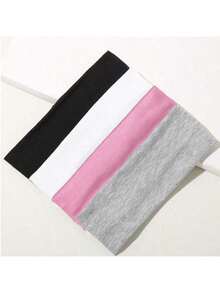 1/4 件套女士多色面料优质时尚头带，适合日常佩戴健身房 - 彩色 - 查看 15