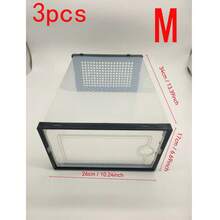 12pcs Thickened Clear Shoe Boxes With Lid, Foldable Stackable Free Combination Shoe Rack, Plastic Sneaker Container, Space Saving Storage Organizer For Entryway, Bedroom, Home, Dorm Shoe Organization Modern Shoe Storage Durable Plastic Box Shoe Storage Organizer Stacked Into A Shoe Rack Shoe Cabinets