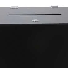 Rainaut 1PCS Freestanding Acrylic Donation Box, Suggestion Box, Money Storage Square Container, Suggestion Box With Lock To Collect Suggestions, Customer Feedback, Donations, And Votes,Black - Black - View 10