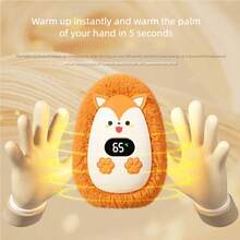OBOVAY Mini Hand Warmer USB Hand Warmer Smart Hand Warmer Digital Hand Warmer Portable For Winter Outdoor Traveling,1200mAh - Random Color - View 3