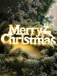 Creative Christmas Gift, Merry Christmas 3D Neon Light, Snowman Santa Claus Letter, USB Christmas Decorative Light, Christmas Wreath Accessories, Hot Selling, Suitable For Window Display, Store Decoration Atmosphere Lighting, Christmas Party Atmosphere Arrangement - Multicolor - View 5