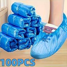 50/100pcs Super Thick Disposable Shoe Covers, Waterproof Anti-Dust Anti-Slip Shoe Covers, Durable Disposable Shoe Covers, Home Shoe Covers, Cleaning And Hygiene Supplies, Travel Shoe Covers - Multicolor - View 7