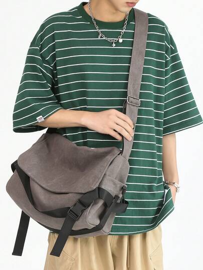 Bolso de lona vintage para hombre - Peach Tree