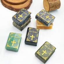 Random 1PC Bible Carving Decoration, Gemstone Jewelry, Glitter, Easter Gift, Women Gift, Girlfriend Gift, Halloween Gift, Christmas Gift, Home Decoration, Party Decoration, Crystal Ornaments, Table Decoration - Multicolor - View 4