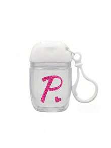 Rose Red Gold Letter Love A-Z Creative Printing Pattern, Transparent Hand Sanitizer Empty Bottle, Travel, Bracket Hook White Flip, Reusable Lid, Portable Empty Bottle Can Be Refilled, Cosmetics Container, Suitable For Liquid Lotion, Travel, Family Storage, Outdoor Travel, Is A Thoughtful Gift For Family And Friends, Graduation Gift, Mother's Day Gift, Anniversary Gift.