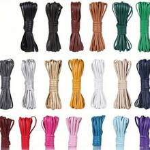 5m/sac 4mm imitație de piele frânghie colier frânghie mâner margine bandă curea accesorii de cusut, DIY presat piele frânghie PU moale curea de ceas colier fir frânghie legare frânghie accesorii de uz casnic