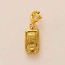 1pc Fashion DIY Stainless Steel Brand New Foot Poker Crown Santa Claus Key Love Zirconia Aircraft Exquisite Pendant, Electroplated 18K Gold, DIY Jewelry Stainless Steel Accessories, Necklace Accessories, Bracelet Accessories, Earring Accessories, Keychain Accessories, Bag Accessories, Women's Jewelry Accessories, Wallet Accessories, Stainless Steel Small Pendant, Gift. - Multicolor - View 10