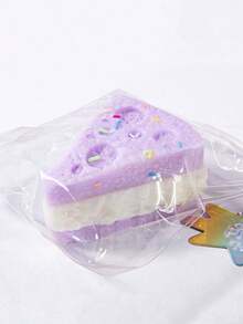 New Creative Stress Relief Triangle Cheese Squeeze Toy, Realistic Texture Slow Rebound Anti-Stress Squeeze Toy, Festival Small Gift - Multicolor - View 5