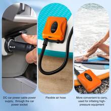 Air Pump, 20psi High Pressure Paddle Board Pump, Inflation Auto-Off, Digital Adjustable, For 's, Inflatable Kayaks And Tents - Orange - View 4