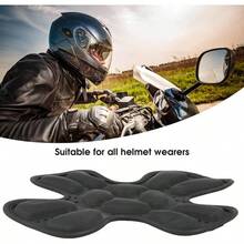- Juego de Acolchado Universal para Casco de Motocicleta, Proteccin para la Cabeza de 360, Bolsillo de Aire 3D, Almohadilla para Casco con Absorcin de Impactos, A - inicial - Ver 3