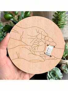 Personalized Hospital Bracelet Engraved Keepsake Box, Customized Gift, Laser Cut Wood Fiber Board, Memento Of Pregnancy Bracelet For Mother's Day And Father's Day - Multicolor - View 1