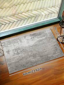 1PC Machine Washable Large - Size Modern Light Gray Abstract Pattern Area Mat Rug Indoor Living Room Decorative Rug With Stylish Light Gray Abstract Pattern Design Easy Clean Floor Mat For Home Decoration Kitchen Rug