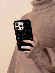 Black Star All-Inclusive Anti-Fall Personalized Apple Two-In-One Fashion Mobile Phone Case Suitable For IPhone16pro, 15, 14, 13, 12, 11Promax, 7/8plus Series Protective ,Suitable For IPhone 17 Air - trắng - Xem 6