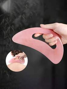1pc Large Resin Gua Sha Board, Curved Blade, Suitable For Full Body, Can Massage Shoulder, Neck, Lymph, Stimulate Meridians On Back, Legs, Shoulder, Neck And Face, Relax Whole Body Muscles. - Multicolor - View 2