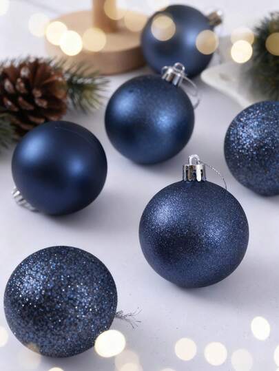 Conjunto de 18 bolas de Natal para pendurar - enfeites vibrantes e resistentes a quebras para decoração de festas de casamento, fáceis de pendurar, festivos, decoração de árvore de Natal, decorações de Natal 2025-2026, decoração de festivais, decoração de quarto, decoração de casa, decoração de escritório, decoração de festa temática, decoração de Natal, bolas de Natal