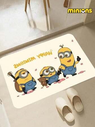  1 pieza Alfombrilla de secado de platos de Minions de 11.8"X15.7", Alfombrilla de baño de 15.7"X23.6", decoración linda y acogedora para comedor, escritorio, baño, dormitorio
