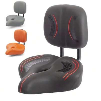 Vergrößerter und verbreiterter Sattel für Mountainbike, super weich, verdickt, mit Ausschnitt, universeller Fahrrad-/E-Scooter-Sitz mit Rückenlehne, Fahrradsitz mit Rückenstütze für E-Bike Mitfahrer