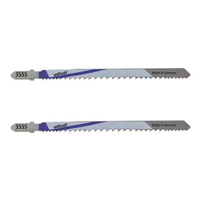 wolfcraft GmbH 3555000 Decoupeerzaag, figuurzaag en reciprozaagblad Bimetaal decoupeerzaagblad 2 stuks