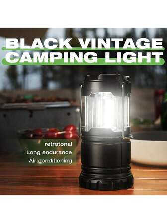 1-pack LED-batteridrivna lampor, bärbar överlevnadslampa med batteri, campinglykta, lämplig för orkan, nödsituation, storm, avbrott, hopfällbara utomhuslyktor