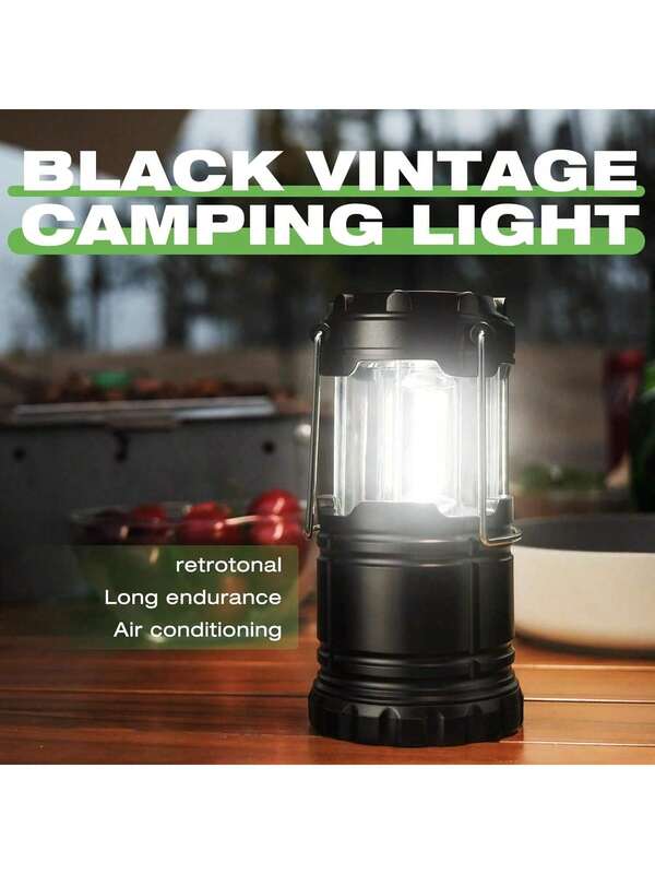 1 عبوة أضواء بطارية بتشغيل LED، مصباح محمول يعمل بالبطارية، فانوس للتخييم، مناسب للأعاصير والطوارئ والعواصف وانقطاع الكهرباء، فوانيس خارجية قابلة للطي