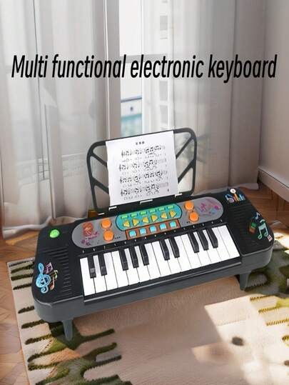 25-Key Electronic Piano Toy Instrument, 11 Sound Modes, Cultivate Musical Sense For Beginners, Parent-Child Interaction, Expand Thinking Training, Suitable For 3-12 Years Old Boys And Girls, Great Birthday Gift