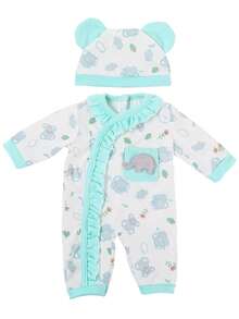 18 Inch Realistic Plush Rabbit /Blue Elephant Pajama Doll Clothes, Soft Lifelike Changeable Outfit Toy, Suitable For Girls Role Play And Christmas Gift (Doll Not Included) - Multicolor - View 8