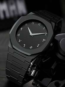 1pc Student Casual Quartz Wristwatch, Suitable For Daily Wear Or As A Gift - Black - View 5