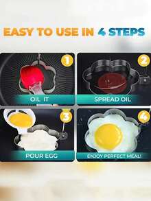 Stainless Steel Egg Pan Mold Magic Tool DIY Egg Model Egg Maker Heart-Shaped Omelette Rice Ball Mold