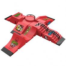 1 件 DIY 手指迷你滑板套装桌面坡道桌滑板游戏手指训练玩具派对互动比赛棋盘游戏生日礼物圣诞礼物（滑板配件款式和颜色随机）