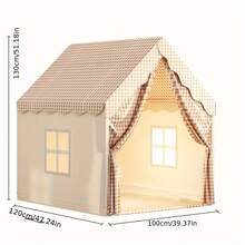 室内外游戏城堡帐篷 - 聚酯纤维主框架合金材质，豪华室内城堡帐篷游戏屋 - 宽敞、色彩鲜艳、耐用 - 适合家庭的完美万圣节和圣诞节礼物