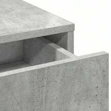 vidaXL Frisiertisch Beton grau 50 x 41 x 140 cm Holzwerkstoff