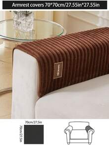 1pc Thick Plush Sofa Cushion Cover, Non-Slip Sofa Protector, Dust-Proof And Dirt-Resistant, Machine Washable, Pet-Friendly, Suitable For All Seasons, Adjustable For Corner Sofa, Bedroom, Office, Living Room, 1/2/3/4 Seater