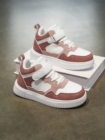 儿童时尚高帮滑板鞋，软底轻便休闲鞋，男女童皆宜，四季皆宜室内外跑步鞋，舒适运动鞋