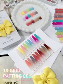 Sơn gel MORDDA 18 màu, sơn gel bán rắn độ bám màu cao, thích hợp cho nữ tự làm móng tại nhà ở salon. - Nhiều màu - Xem 3