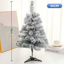 17.72"/47.24"/59.1"/70.87"/82.68" Artificial White Christmas Tree With Realistic Snow - The Artificial Snow May Have Some Shedding, Suitable For Home, Store Or Plaza Display, Indoor Christmas Decoration | Comfortable Holiday Design | Fluffy Branch Texture, Christmas Tree Ornament Christmas Decorations Home Christmas Gifts Christmas Decor - Multicolor - View 19