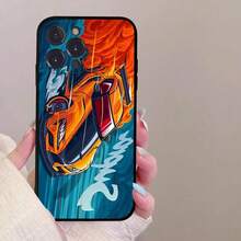 Drift Sports Car Male Men Phone Case For  16 15 8 7 6 6S Plus X  XS 14 11 12 13  Pro Max,Covercompatible With  17 Case,  17 Pro Case,  17 Pro Max Case